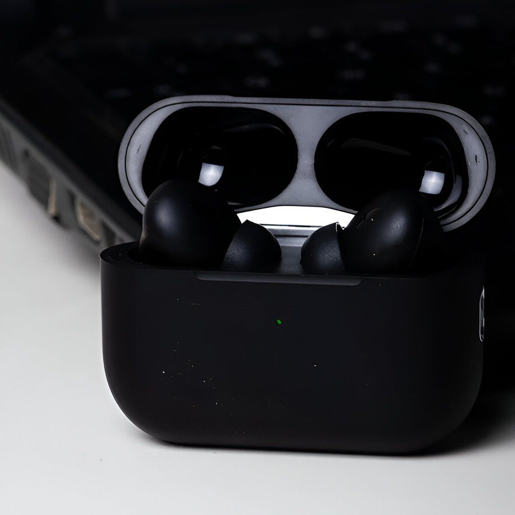 Audífonos Bluetooth Inalámbricos 2ª Generación – 6 Almohadillas + Cable Tipo C a Lightning